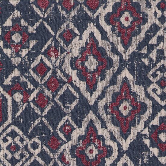 Picture of Kilim Boysenberry upholstery fabric.