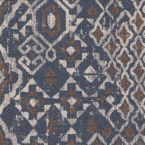 Picture of Kilim Denim upholstery fabric.