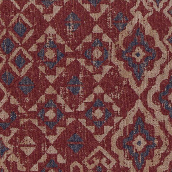 Picture of Kilim Sienna upholstery fabric.