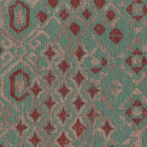 Picture of Kilim Turquoise upholstery fabric.