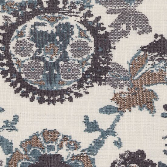 Picture of Suzani Haze upholstery fabric.