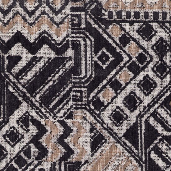 Picture of Zulu Ebony upholstery fabric.