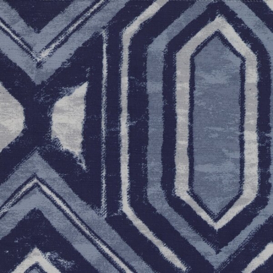 Picture of Acropolis Blue upholstery fabric.