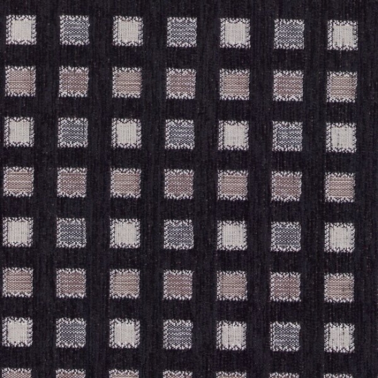 Picture of Cairo Black upholstery fabric.