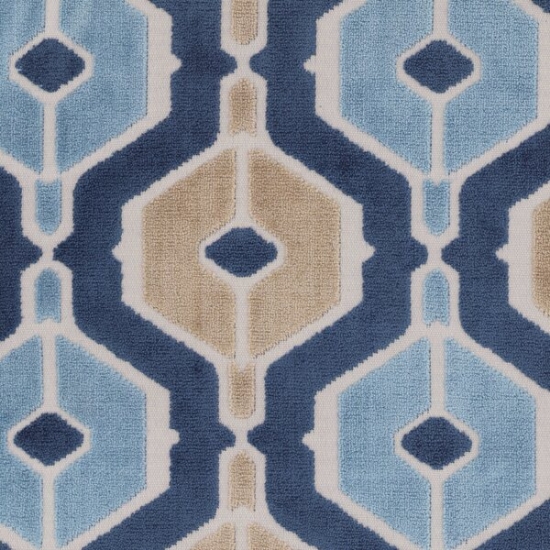 Picture of Dellan Indigo upholstery fabric.