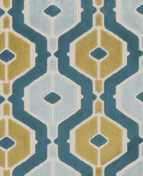 Picture of Dellan Teal upholstery fabric.