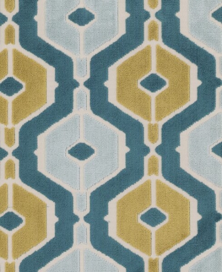 Picture of Dellan Teal upholstery fabric.