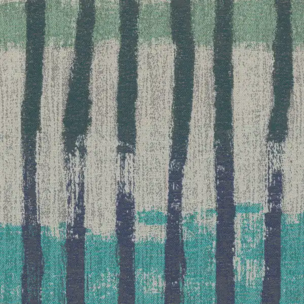 Picture of Horizon Turquoise upholstery fabric.