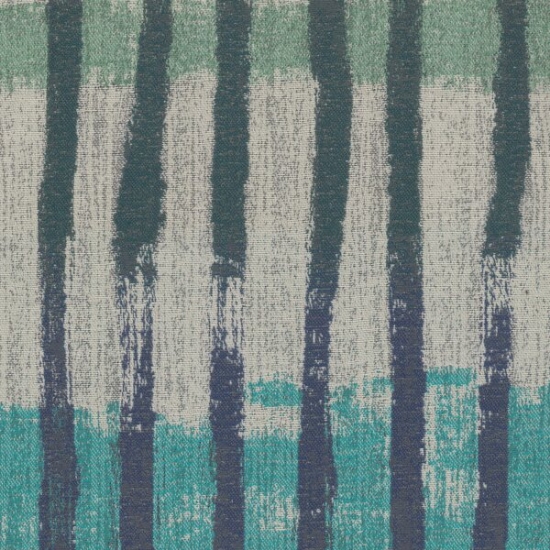 Picture of Horizon Turquoise upholstery fabric.