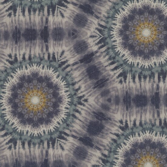 Picture of Java Indigo upholstery fabric.