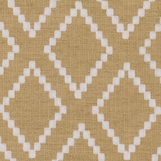 Picture of Matteo Gold upholstery fabric.
