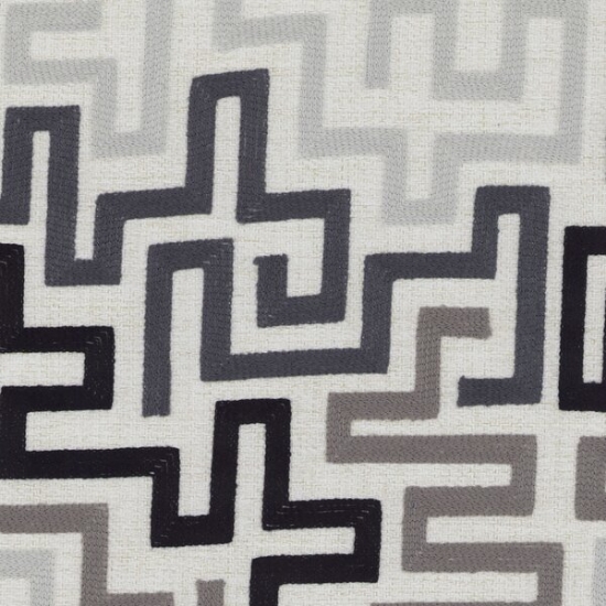 Picture of Maze Alloy upholstery fabric.