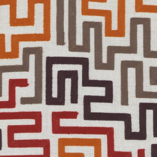 Picture of Maze Amber upholstery fabric.
