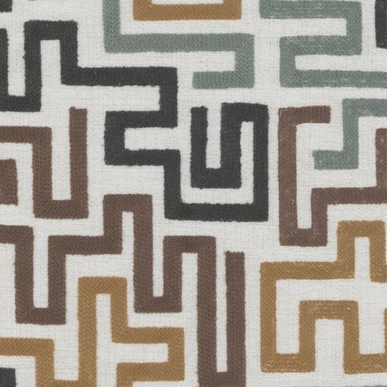 Picture of Maze Husk upholstery fabric.