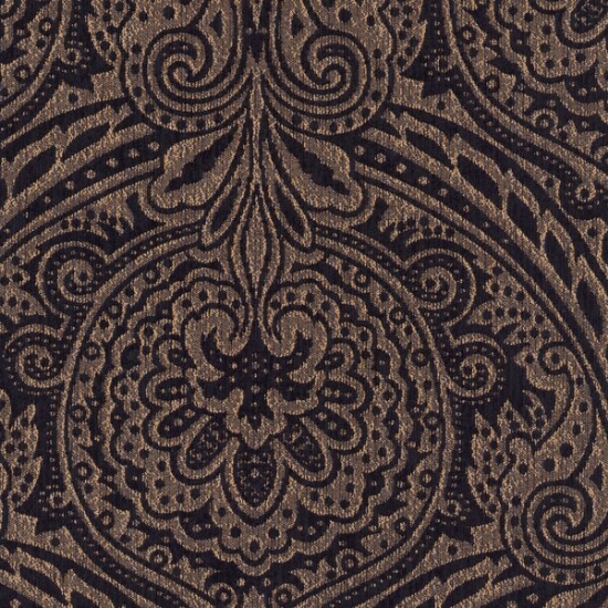 Picture of Medellin Black upholstery fabric.