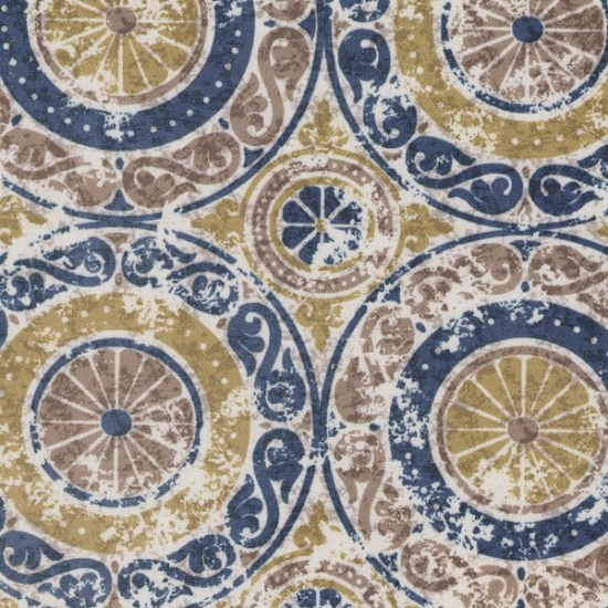 Picture of Taraz Navy upholstery fabric.