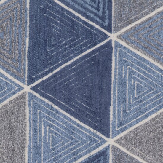 Picture of Triangle Denim upholstery fabric.