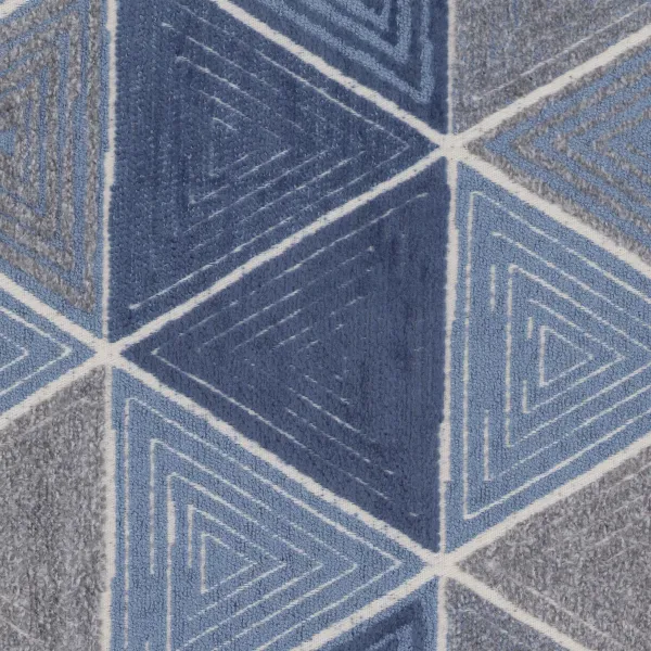 Triangle Denim upholstery fabric in White