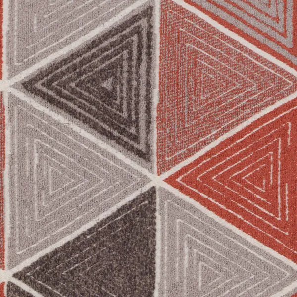 Triangle Harvest upholstery fabric in White
