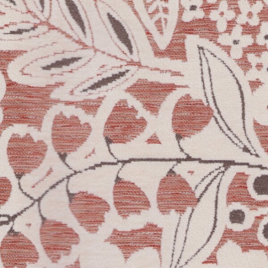 Picture of Flora Blush upholstery fabric.
