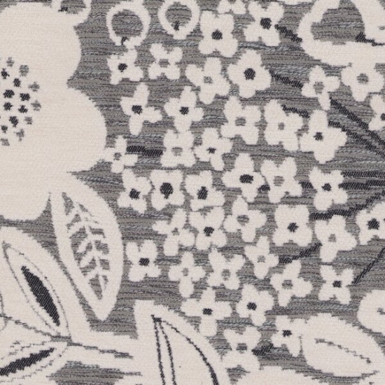 Picture of Flora Silver upholstery fabric.