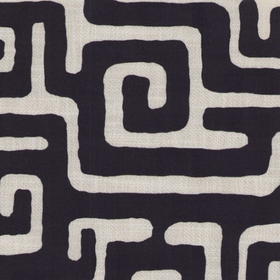 Picture of Kofi Kim Onyx upholstery fabric.