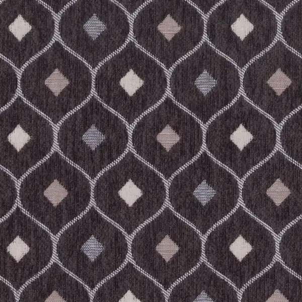 Picture of Sangria Charcoal upholstery fabric.