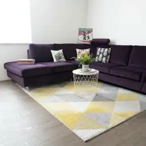 Bella Aubergine upholstered sofa