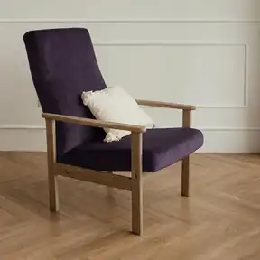 Bella Aubergine upholstered chair