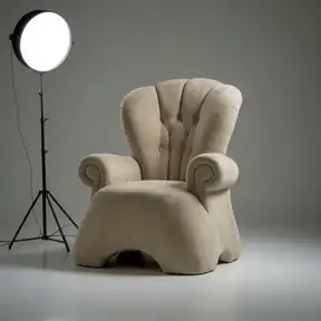 Bella Buckwheat upholstered chair