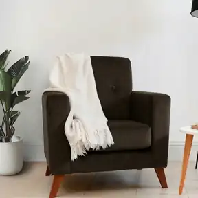 Bella Espresso upholstered chair