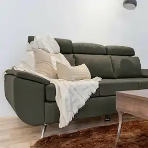 Bella Pewter upholstered sofa