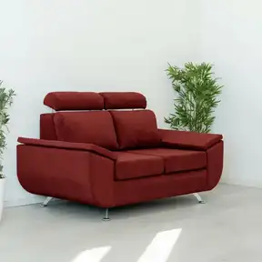Bella Red upholstered sofa
