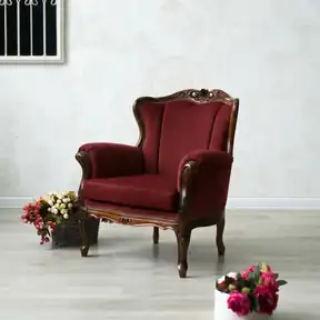 Bella Red upholstered chair