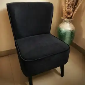 Passion Suede Black upholstered chair