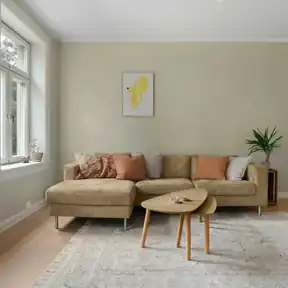 Passion Suede Camel upholstered sofa