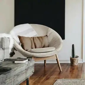 Passion Suede Oyster upholstered chair