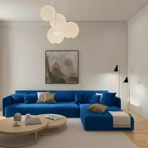 Passion Suede Sea upholstered sofa