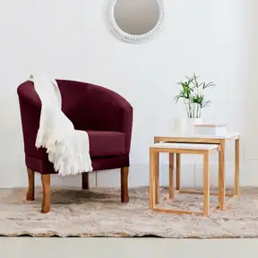 Passion Suede Wine upholstered chair