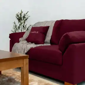Bella Merlot upholstered sofa