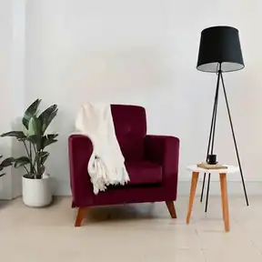 Bella Merlot upholstered chair