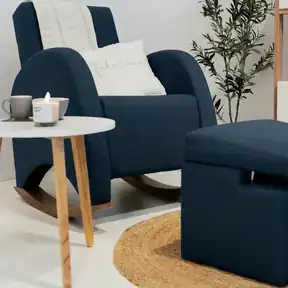 Bella Midnight upholstered chair