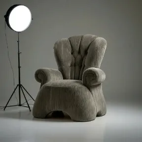 Navarro Taupe upholstered chair