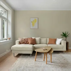 Navarro Ivory upholstered sofa