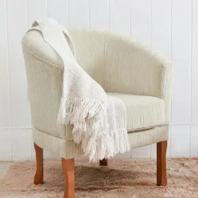 Navarro Ivory upholstered chair