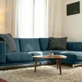 Bella Peacock upholstered sofa