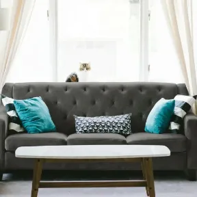 Bella Granite upholstered sofa