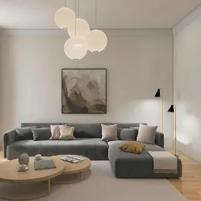 Bella Dove upholstered sofa