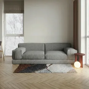 Belfast Grey upholstered sofa
