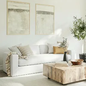 Rodeo White upholstered sofa